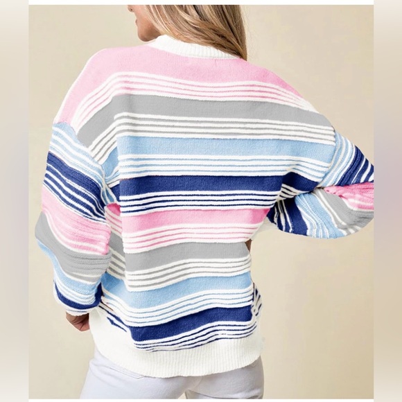 NWT Colorful Striped Sweater-S - Picture 12 of 14